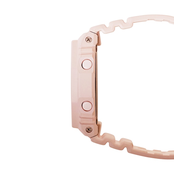 Ladies' Casio G-Shock S Series Pink Resin Strap Watch with Pink Dial (Model: Gmas2100Ba4A)