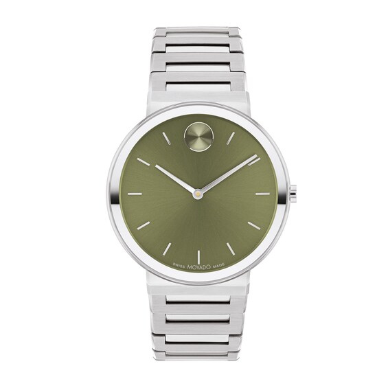 Men's Movado Bold Horizon Watch with Green Dial (Model: 3601074)