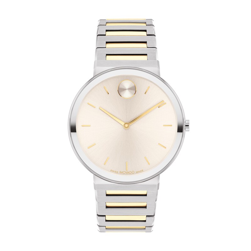 Main Image 1 of Men's Movado Bold Horizon Two-Tone IP Watch with Beige Dial (Model: 3601075)