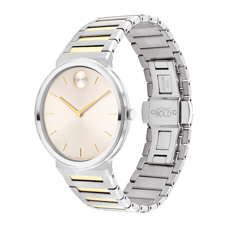 Main Image 2 of Men's Movado Bold Horizon Two-Tone IP Watch with Beige Dial (Model: 3601075)