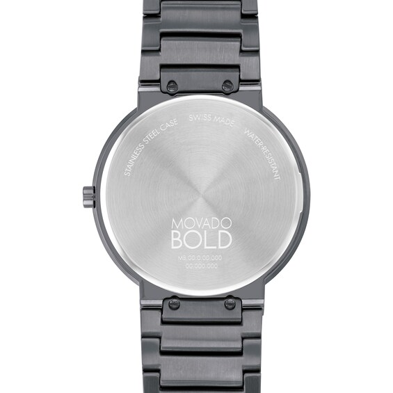 Men's Movado Bold Horizon Grey IP Watch with Blue Dial (Model: 3601076)