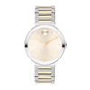 Thumbnail Image 1 of Ladies' Movado Bold Horizon Two-Tone IP Watch with Beige Dial (Model: 3601091)
