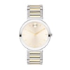 Thumbnail Image 0 of Ladies' Movado Bold Horizon Two-Tone IP Watch with Beige Dial (Model: 3601091)