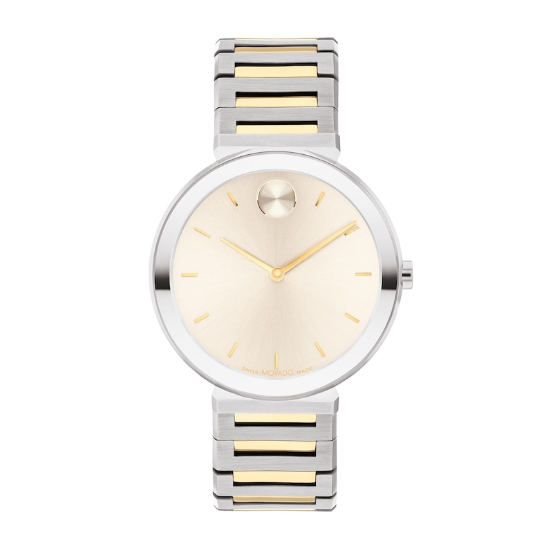 Ladies' Movado Bold Horizon Two-Tone IP Watch with Beige Dial (Model: 3601091)