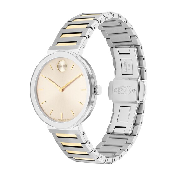 Ladies' Movado Bold Horizon Two-Tone IP Watch with Beige Dial (Model: 3601091)