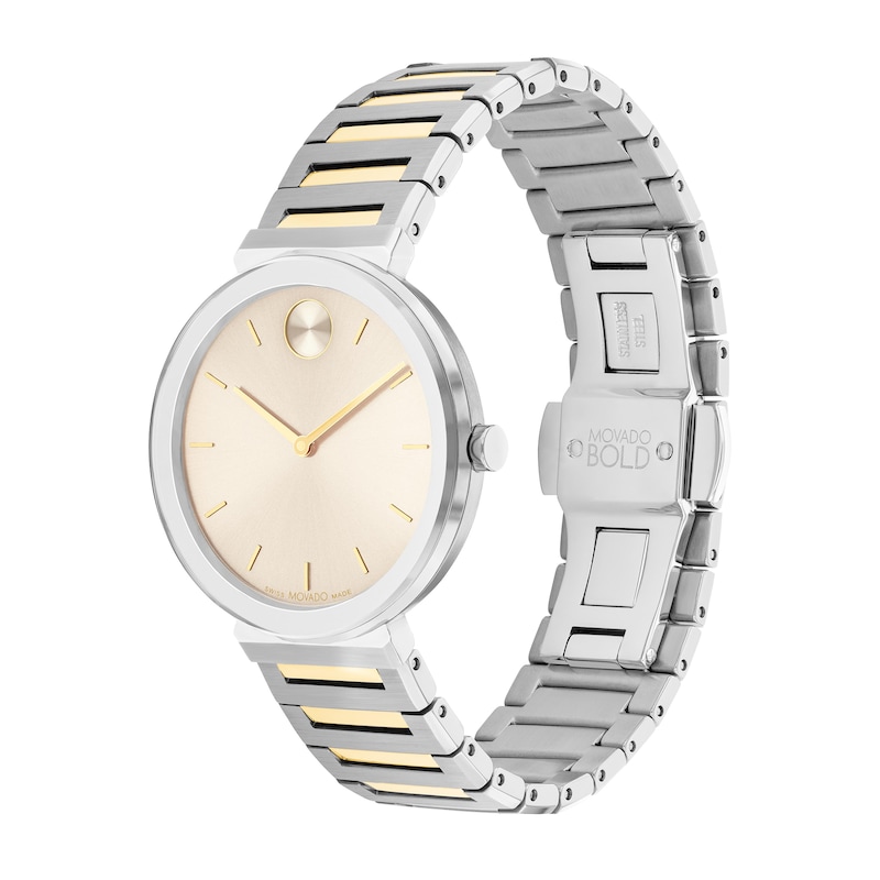 Main Image 2 of Ladies' Movado Bold Horizon Two-Tone IP Watch with Beige Dial (Model: 3601091)