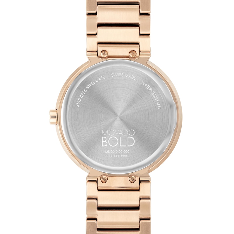 Main Image 3 of Ladies' Movado Bold Horizon Rose-Tone IP Watch with Rose-Tone Dial (Model: 3601089)