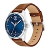 Thumbnail Image 2 of Men's Movado Bold Verso Brown Leather Strap Watch with Blue Dial (Model: 3600944)