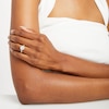 Thumbnail Image 2 of 1-1/4 CT. T.W. Diamond Beaded Frame Engagement Ring in 14K White Gold (I/I2)