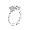 Thumbnail Image 3 of 1-1/2 CT. T.W. Diamond Cushion-Shaped Double Frame Engagement Ring in 14K White Gold (I/I1)