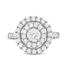 Thumbnail Image 4 of 1-1/2 CT. T.W. Diamond Double Frame Engagement Ring in 14K White Gold (I/I1)