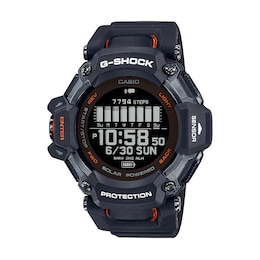 Men's Casio G-Shock MOVE Solar Powered Digital Black Resin Strap Watch with Black Dial (Model: GBDH2000-1A)