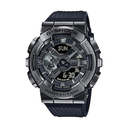 Men's Casio G-Shock Classic Black Resin Strap Watch with Black Dial (Model: GM110BB-1A)