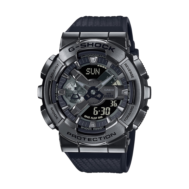 Main Image 1 of Men's Casio G-Shock Classic Black Resin Strap Watch with Black Dial (Model: GM110BB-1A)