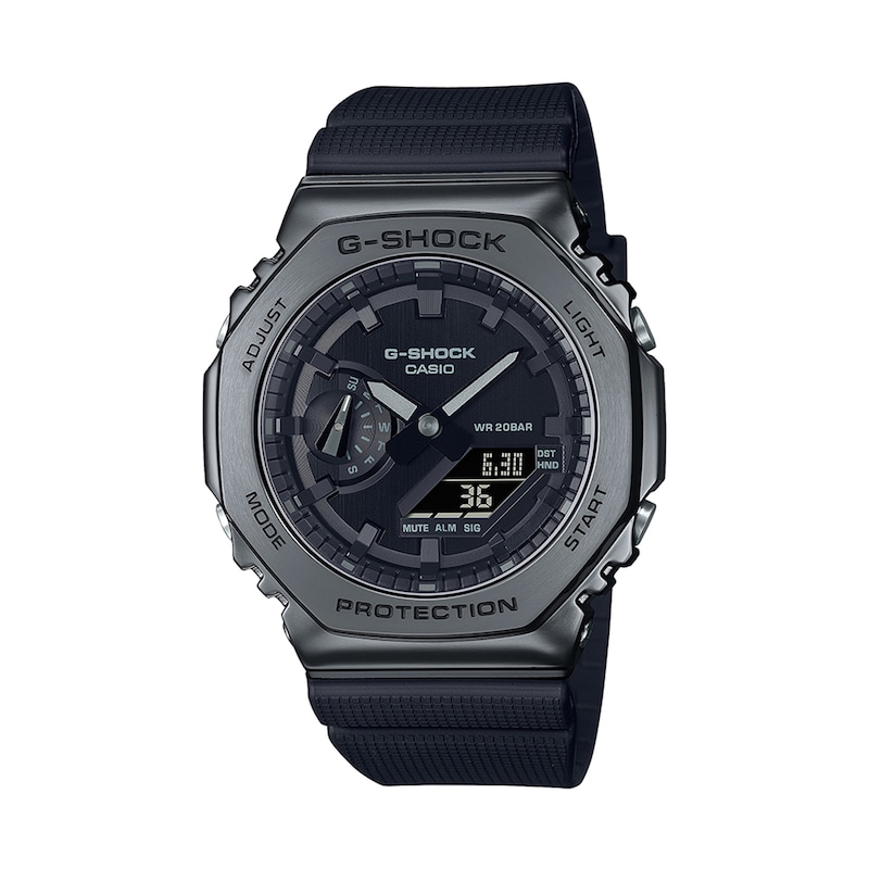 Main Image 1 of Men's Casio G-Shock Classic Black Resin Strap Watch with Black Dial (Model: GM2100BB-1A)