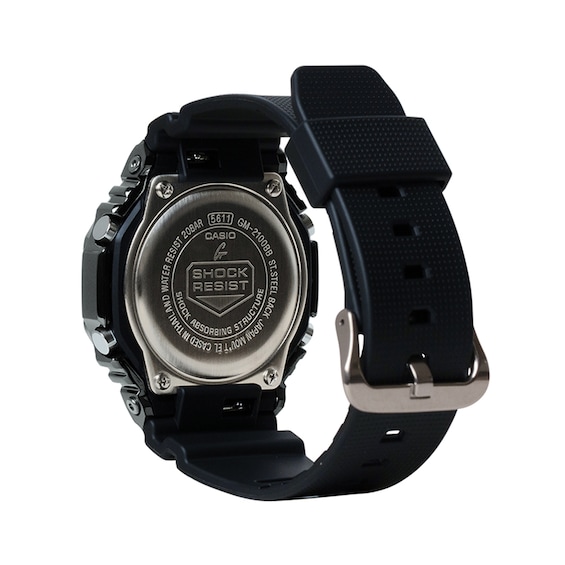Men's Casio G-Shock Classic Black Resin Strap Watch with Black Dial (Model: Gm2100Bb-1A)