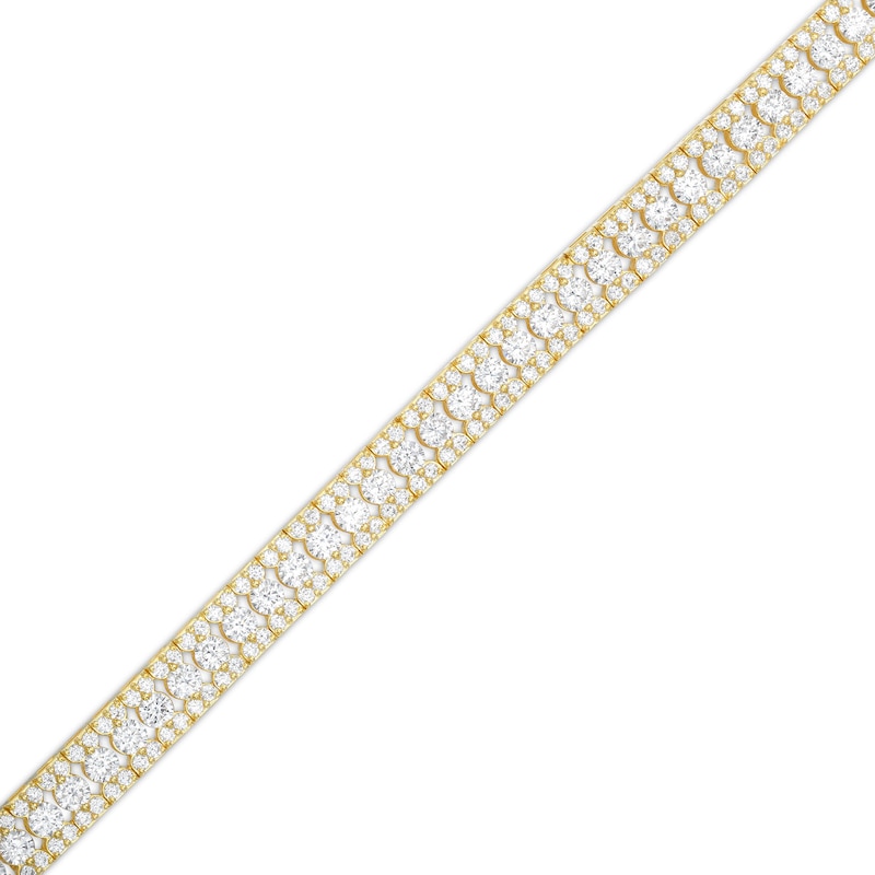Main Image 1 of 6 CT. T.W. Diamond Triple Row Line Bracelet in 10K Gold