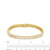 Thumbnail Image 4 of 6 CT. T.W. Diamond Triple Row Line Bracelet in 10K Gold
