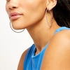 Thumbnail Image 2 of 1-1/2 CT. T.W. Diamond Station Inside-Out Hoop Earrings in 10K White Gold