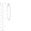 Thumbnail Image 3 of 1-1/2 CT. T.W. Diamond Station Inside-Out Hoop Earrings in 10K White Gold