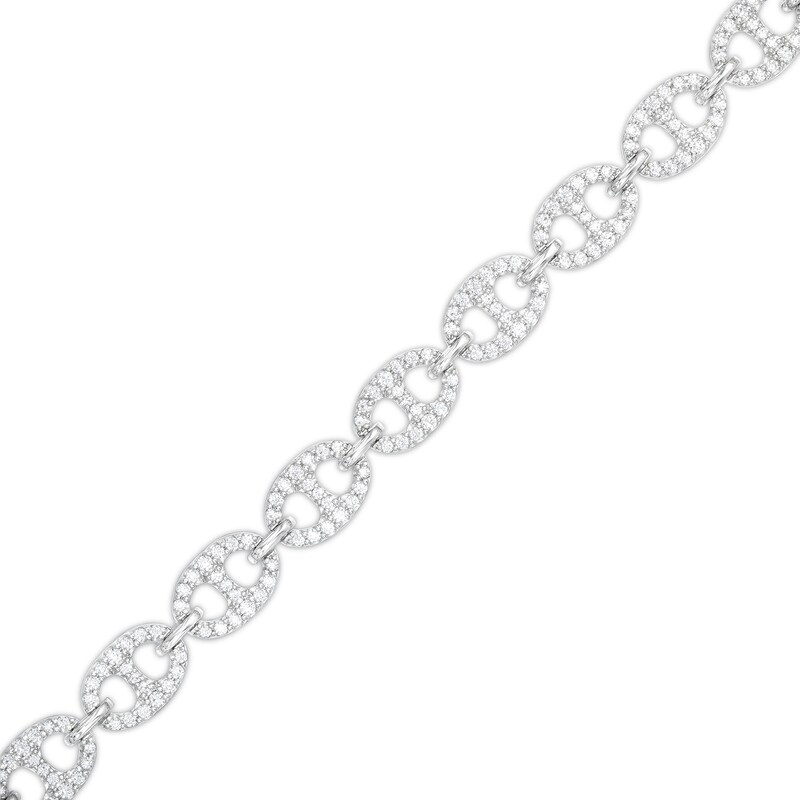 Main Image 1 of 2 CT. T.W. Diamond Mariner Chain Bracelet in Sterling Silver