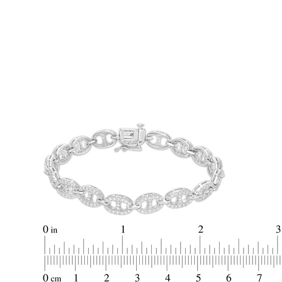 2 CT. T.w. Diamond Mariner Chain Bracelet in Sterling Silver