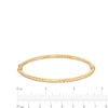 Thumbnail Image 2 of 3.0mm Diamond-Cut Bangle in Hollow 10K Gold – 7.25"