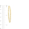 Thumbnail Image 2 of 45.0mm Diamond-Cut Tube Hoop Earrings in 10K Gold