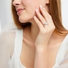 Thumbnail Image 2 of 1-1/2 CT. T.W. Emerald-Cut Diamond Toi et Moi Engagement Ring in 14K White Gold