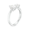 Thumbnail Image 3 of 1-1/2 CT. T.W. Pear-Shaped Diamond Toi et Moi Open Shank Engagement Ring in 14K White Gold