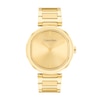 Thumbnail Image 1 of Ladies' Calvin Klein Gold-Tone IP Watch with Champagne Dial (Model: 25200252)