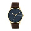 Thumbnail Image 1 of Men's Calvin Klein Brown Leather Strap Watch with Blue Dial (Model: 25200261)
