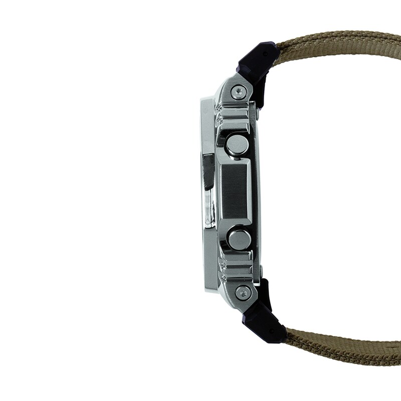 Main Image 3 of Men’s Casio G-Shock Classic Brown Fabric Strap Watch with Black Dial (Model: GM2100C-5A)