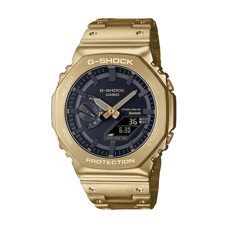 Main Image 1 of Men’s Casio G-Shock Classic Gold-Tone IP Watch with Black Dial (Model: GMB2100GD-9A)