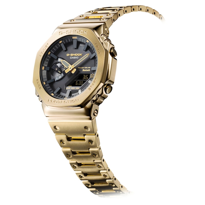 Main Image 2 of Men’s Casio G-Shock Classic Gold-Tone IP Watch with Black Dial (Model: GMB2100GD-9A)