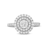 Thumbnail Image 4 of 1-1/4 CT. T.W. Diamond Double Frame Engagement Ring in 14K White Gold (I/I1)