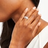 Thumbnail Image 2 of 1/2 CT. T.W. Diamond Trio Linear Row Band in 10K White Gold