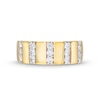 Thumbnail Image 4 of 1/2 CT. T.W. Diamond Trio Linear Row Band in 10K Gold