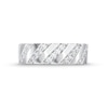 Thumbnail Image 4 of 1/3 CT. T.W. Diamond Slant Row Band in 10K White Gold