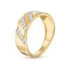 Thumbnail Image 3 of 1/3 CT. T.W. Diamond Slant Row Band in 10K Gold