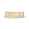 Thumbnail Image 4 of 1/3 CT. T.W. Diamond Slant Row Band in 10K Gold