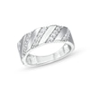 Thumbnail Image 1 of 1/2 CT. T.W. Diamond Slant Row Band in 10K White Gold