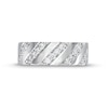 Thumbnail Image 4 of 1/2 CT. T.W. Diamond Slant Row Band in 10K White Gold