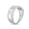 Thumbnail Image 3 of 3/4 CT. T.W. Diamond Edge Center Station Band in 10K White Gold