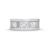Thumbnail Image 4 of 3/4 CT. T.W. Diamond Edge Center Station Band in 10K White Gold