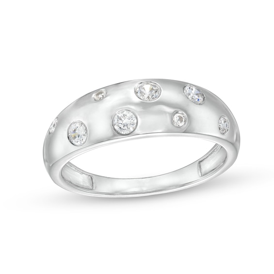1/ CT. T.w. Diamond Bubbles Band in 10K White Gold