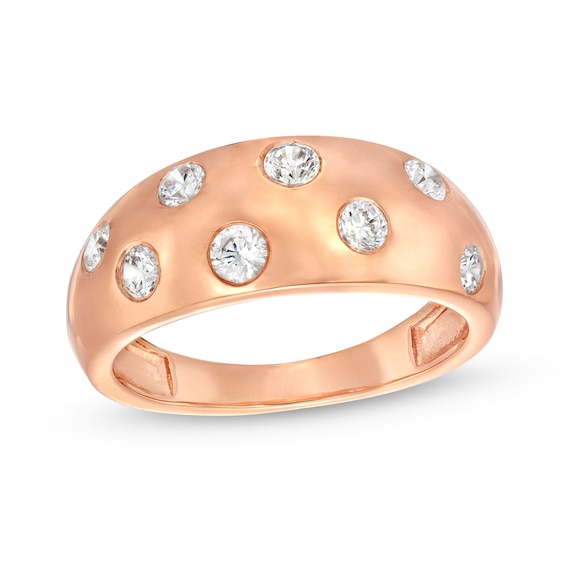 1/2 CT. T.w. Diamond Bubbles Band in 10K Rose Gold