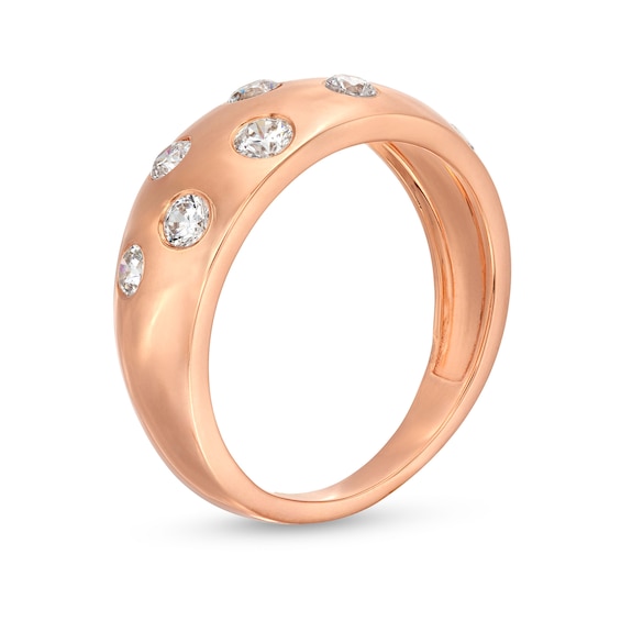1/2 CT. T.w. Diamond Bubbles Band in 10K Rose Gold