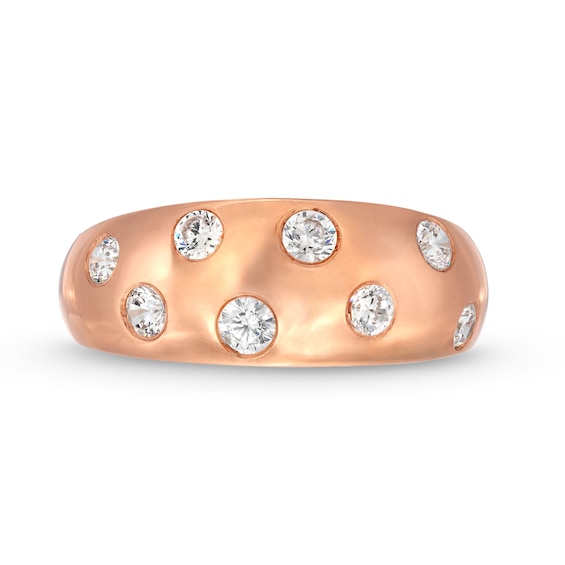 1/2 CT. T.w. Diamond Bubbles Band in 10K Rose Gold