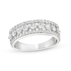Thumbnail Image 1 of 1 CT. T.W. Diamond Edge Band in 10K White Gold
